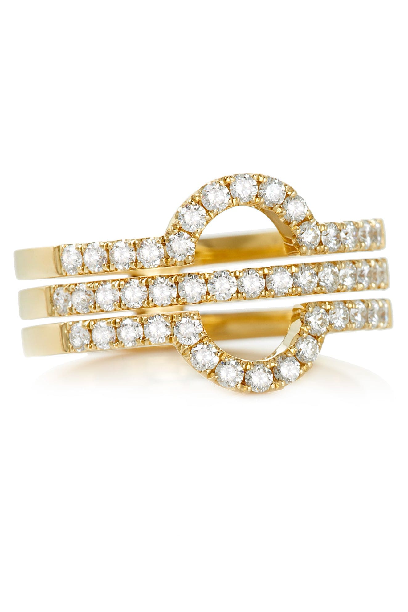 DEVON WOODHILL-Nicole Ring 45 Stones-YELLOW GOLD