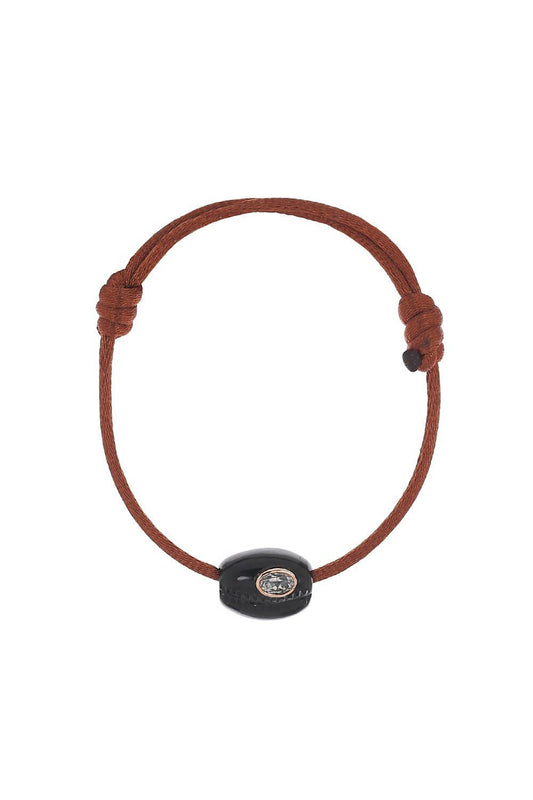 Onyx Petite Brown Cowry Bracelet-ROSE GOLD-JEWELRYFINE JEWELBRACELET O-DEZSO BY SARA BELTRAN
