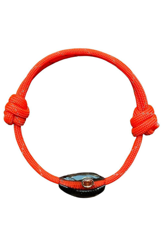 Onyx Sillimanite Classic Cowrie Red Bracelet-ROSE GOLD-JEWELRYFINE JEWELBRACELET O-DEZSO BY SARA BELTRAN