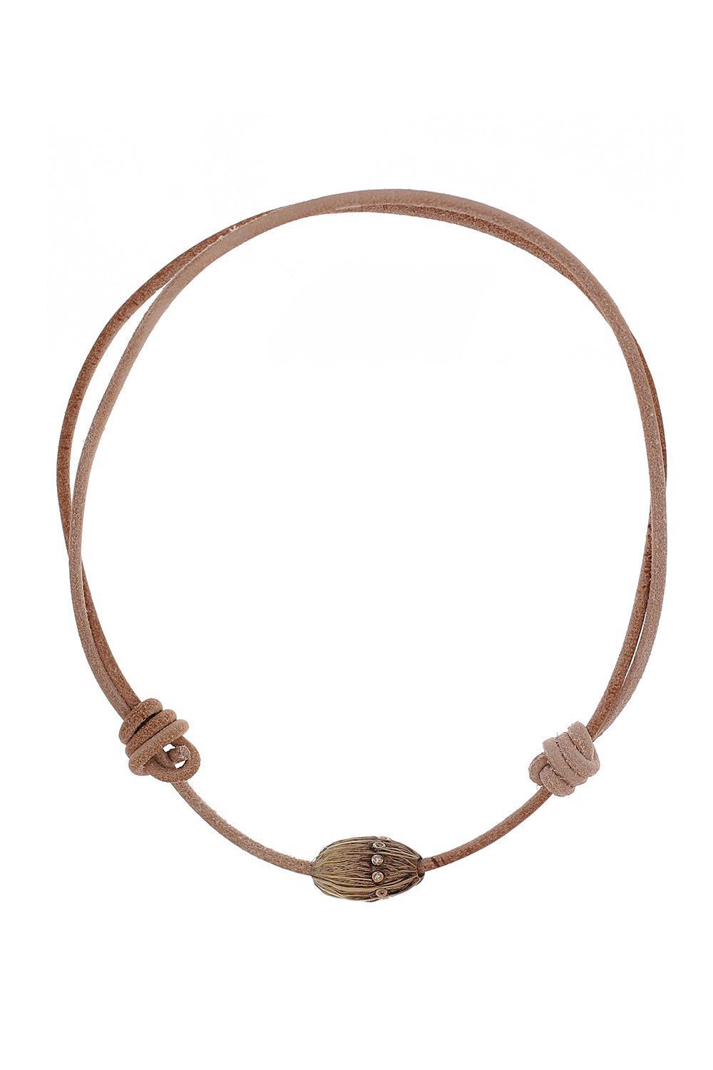 Diamond Classic L Coquito Bead Necklace-ROSE GOLD-JEWELRYFINE JEWELNECKLACE O-DEZSO BY SARA BELTRAN