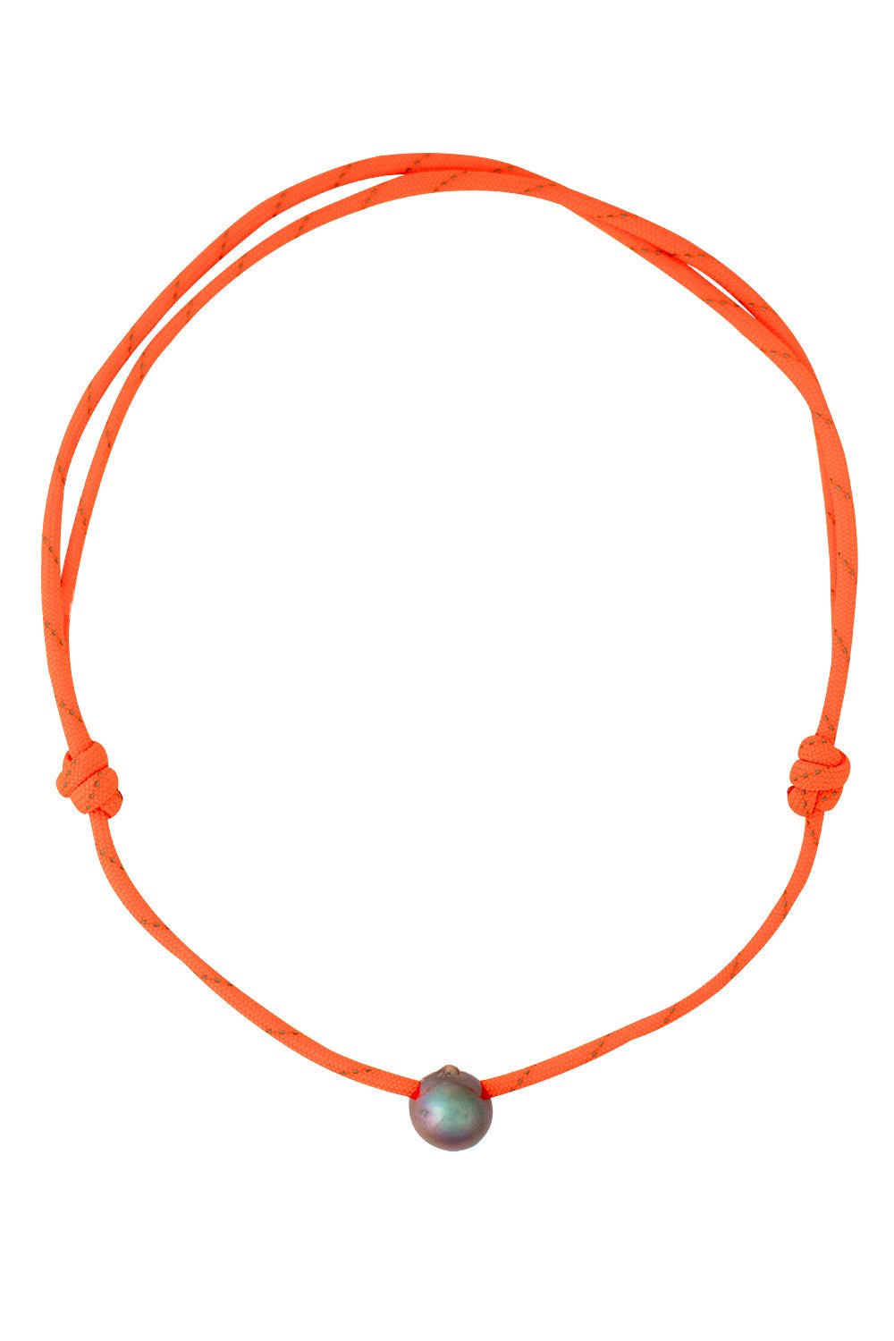DEZSO BY SARA BELTRAN-Gray Pearl Choker Necklace-ROSE GOLD