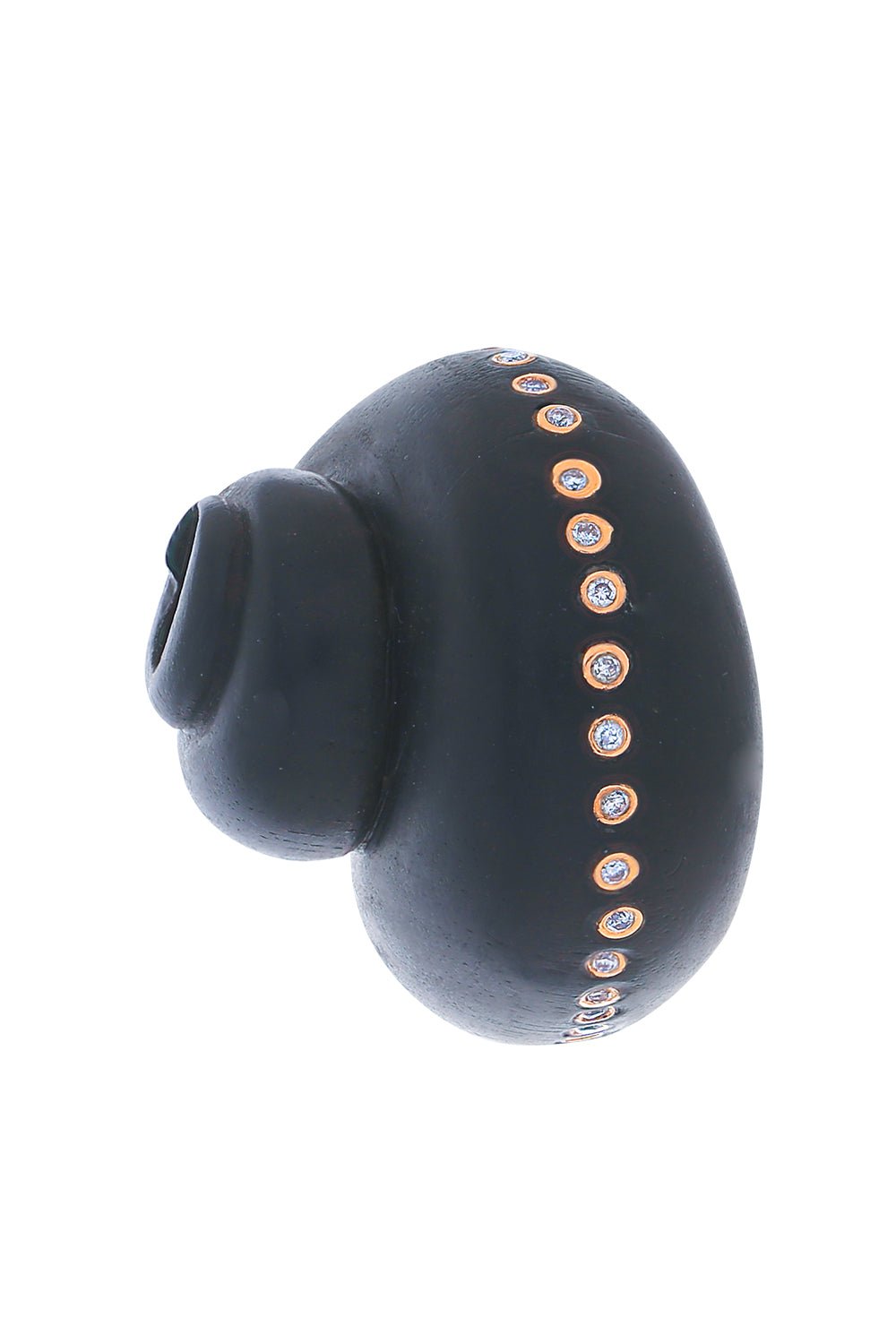 DEZSO BY SARA BELTRAN-Classic Carved Turbo Shell Bead Charm-ROSE GOLD