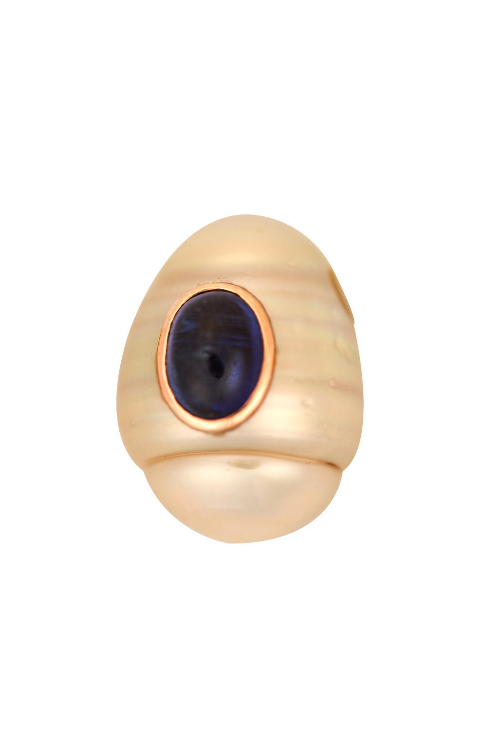 DEZSO BY SARA BELTRAN-Kyanite Pearl Bead-ROSE GOLD