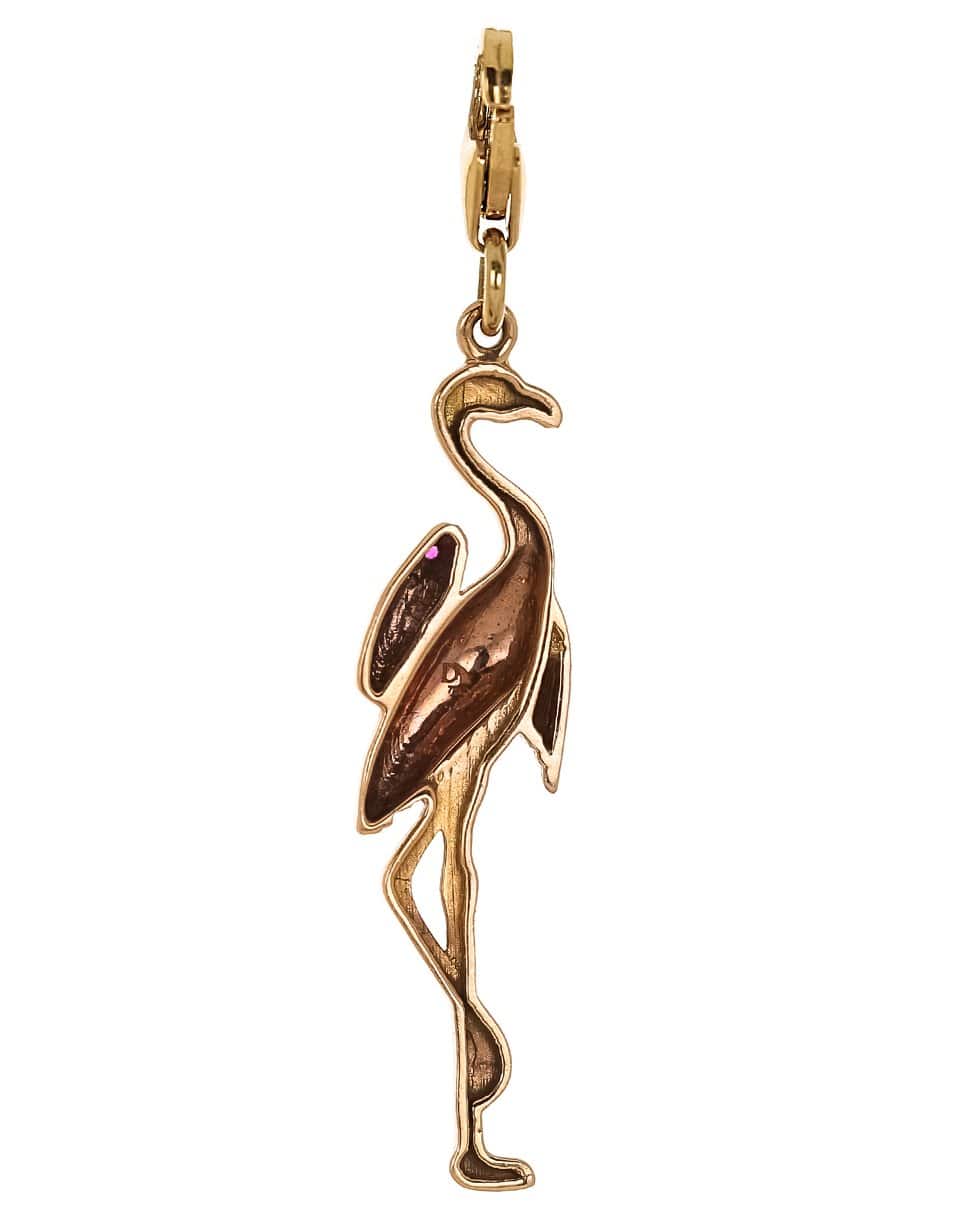 DEZSO BY SARA BELTRAN-Ruby Flamingo Charm-ROSE GOLD