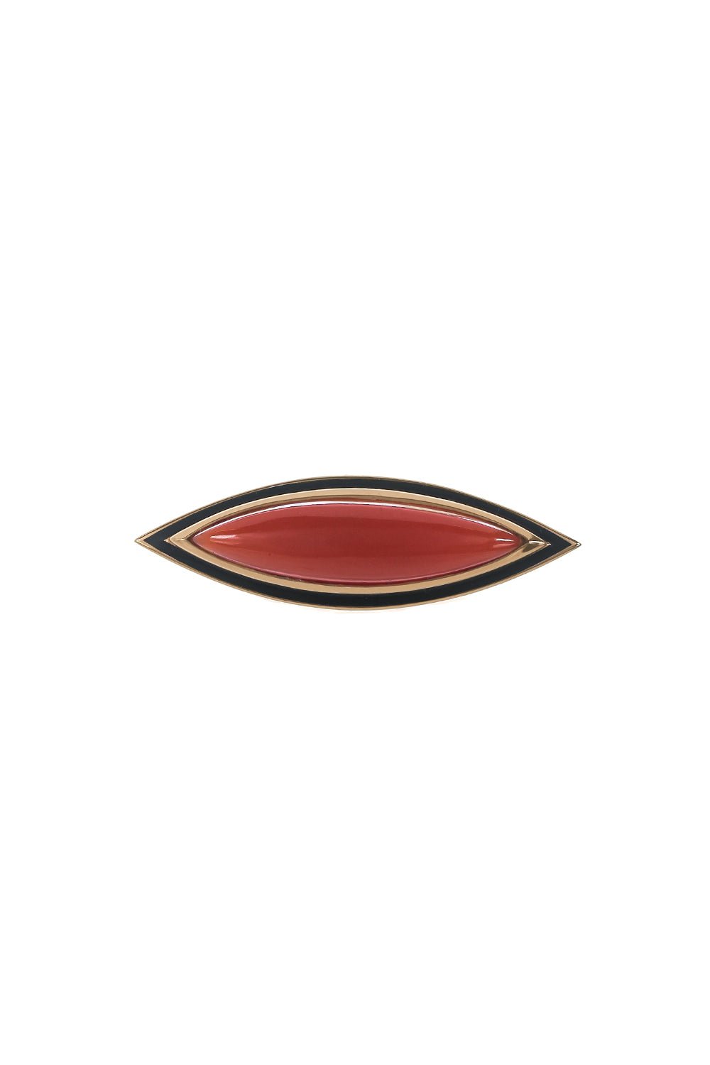 DEZSO BY SARA BELTRAN-Marquise Coral Cabochon Ring-ROSE GOLD