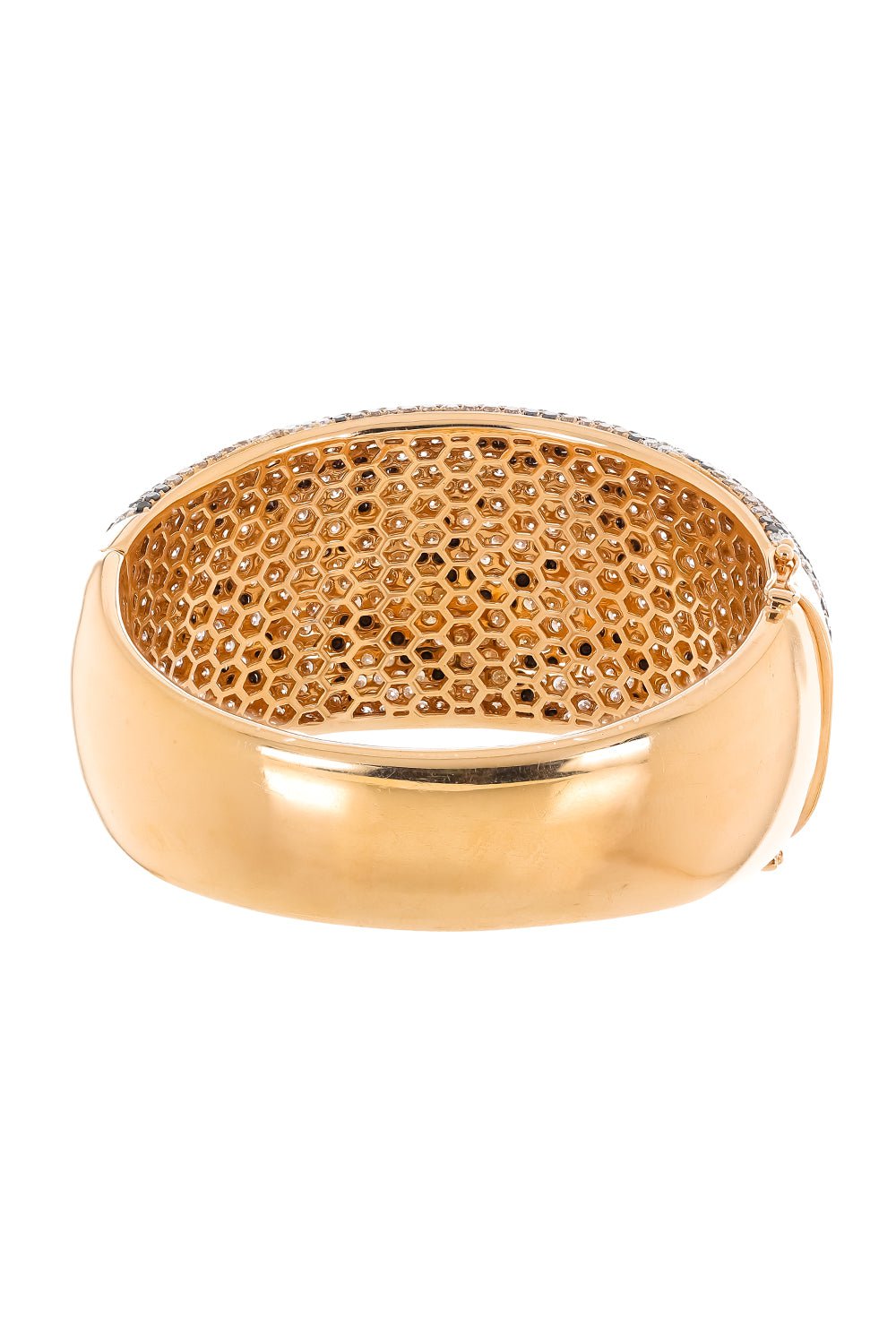 DIANA M. JEWELS-Diamond Leopard Bangle-ROSE GOLD
