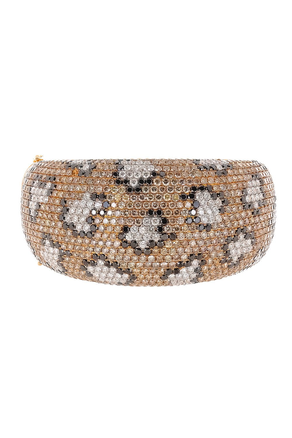 DIANA M. JEWELS-Diamond Leopard Bangle-ROSE GOLD