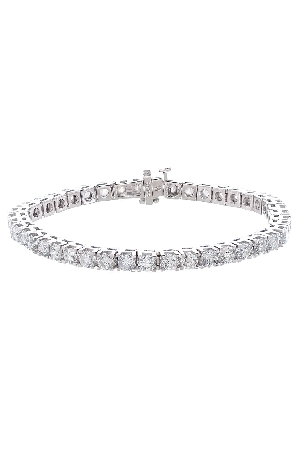 DIANA M. JEWELS-Tennis Bracelet-WHITE GOLD