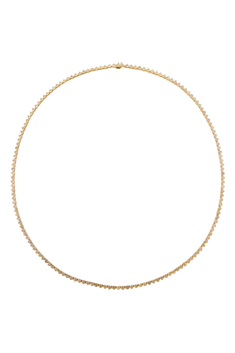 DIANA M. JEWELS-Classic Tennis Necklace-YELLOW GOLD