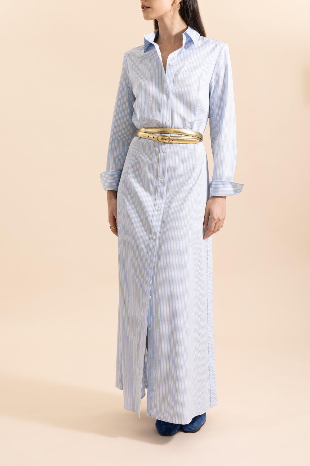 Yvette Dress-STRIPE-34-CLOTHINGDRESSCASUAL-DMN PARIS
