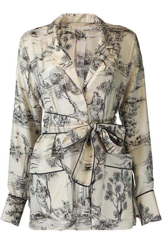 Ava Belt Blouse-NOVELTY-36-CLOTHINGTOPBLOUSE-DMN PARIS