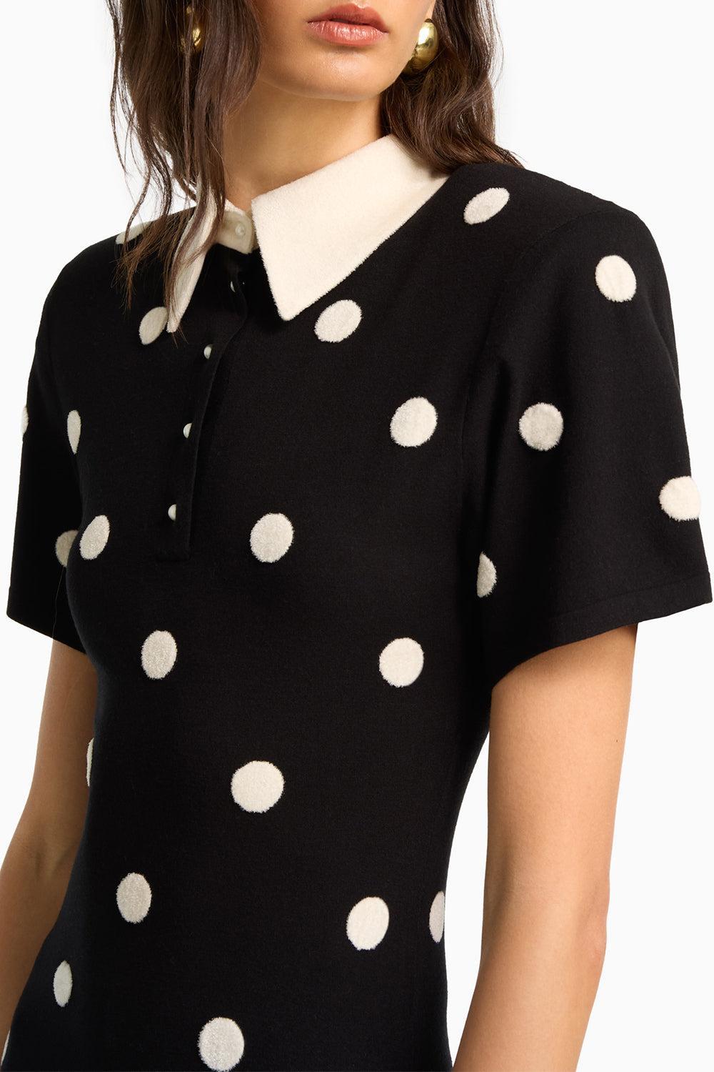 Devon Polka Dot Midi Dress-POLKADOT-XS-CLOTHINGDRESSCOCKTAIL-DODIEE