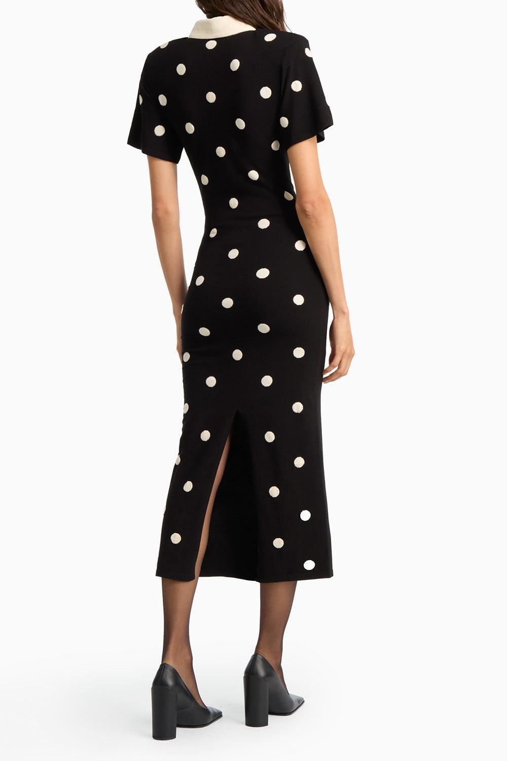  Devon Polka Dot Midi Dress-POLKADOT-XS-CLOTHINGDRESSCOCKTAIL-DODIEE 