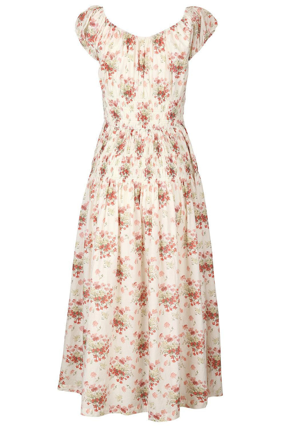 DÔEN Quinette Floral Midi-Dress - Lantana Floral
