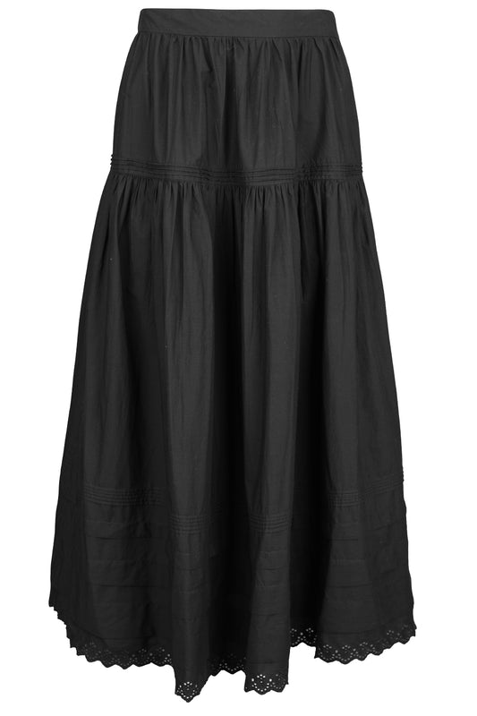 Sebastiane Midi Skirt - Black