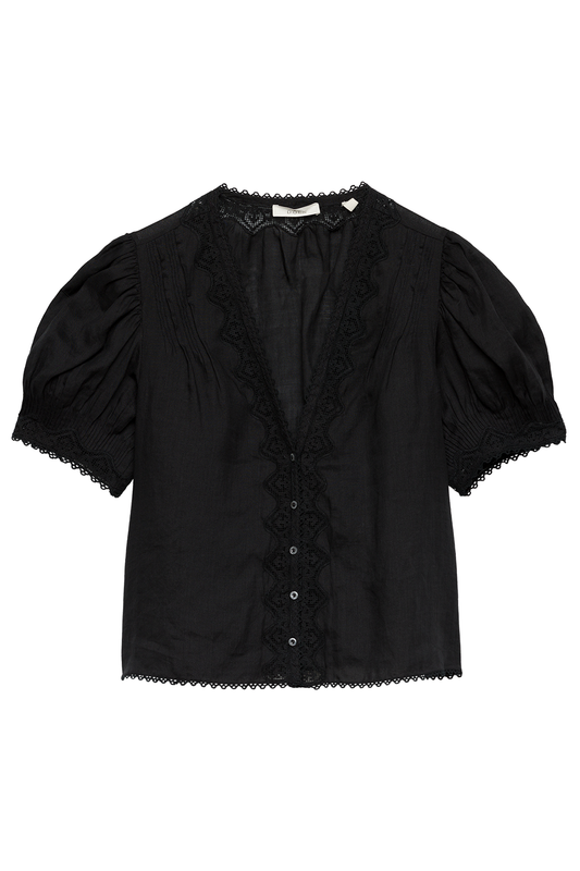 Brigitta Top - Black-BLACK-XXS-CLOTHINGTOPBLOUSE-DOEN