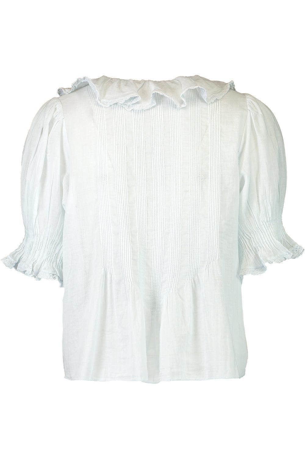 Henri Top - Alice Blue-BLUE-XS-CLOTHINGTOPBLOUSE-DOEN