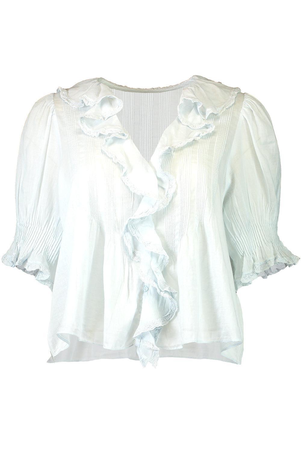 Henri Top - Alice Blue-BLUE-XS-CLOTHINGTOPBLOUSE-DOEN