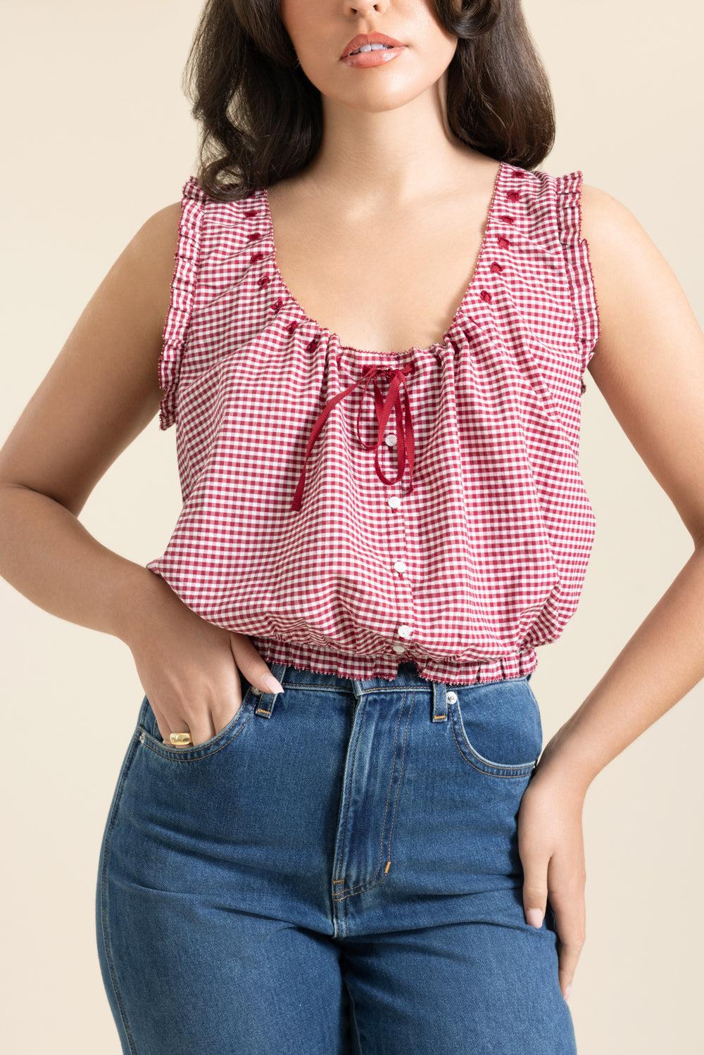Traveler Top-GEOMTRC-XS-CLOTHINGTOPBLOUSE-DOEN