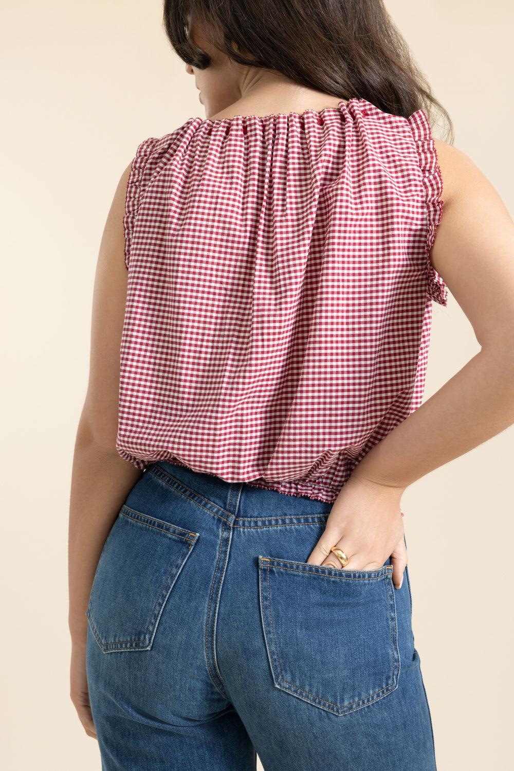 Traveler Top-GEOMTRC-XS-CLOTHINGTOPBLOUSE-DOEN