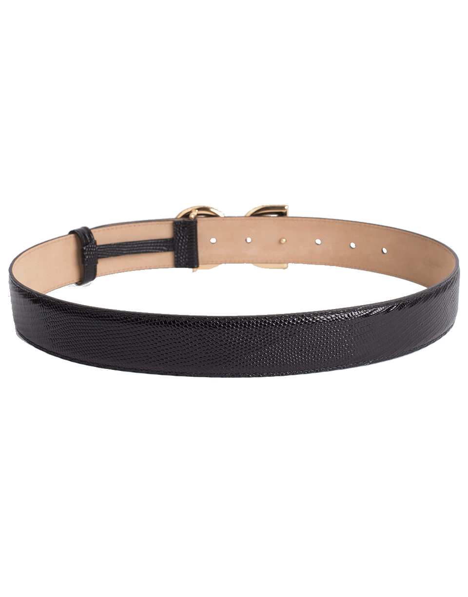 DOLCE & GABBANA-Iguana DG Crystal Logo Belt-