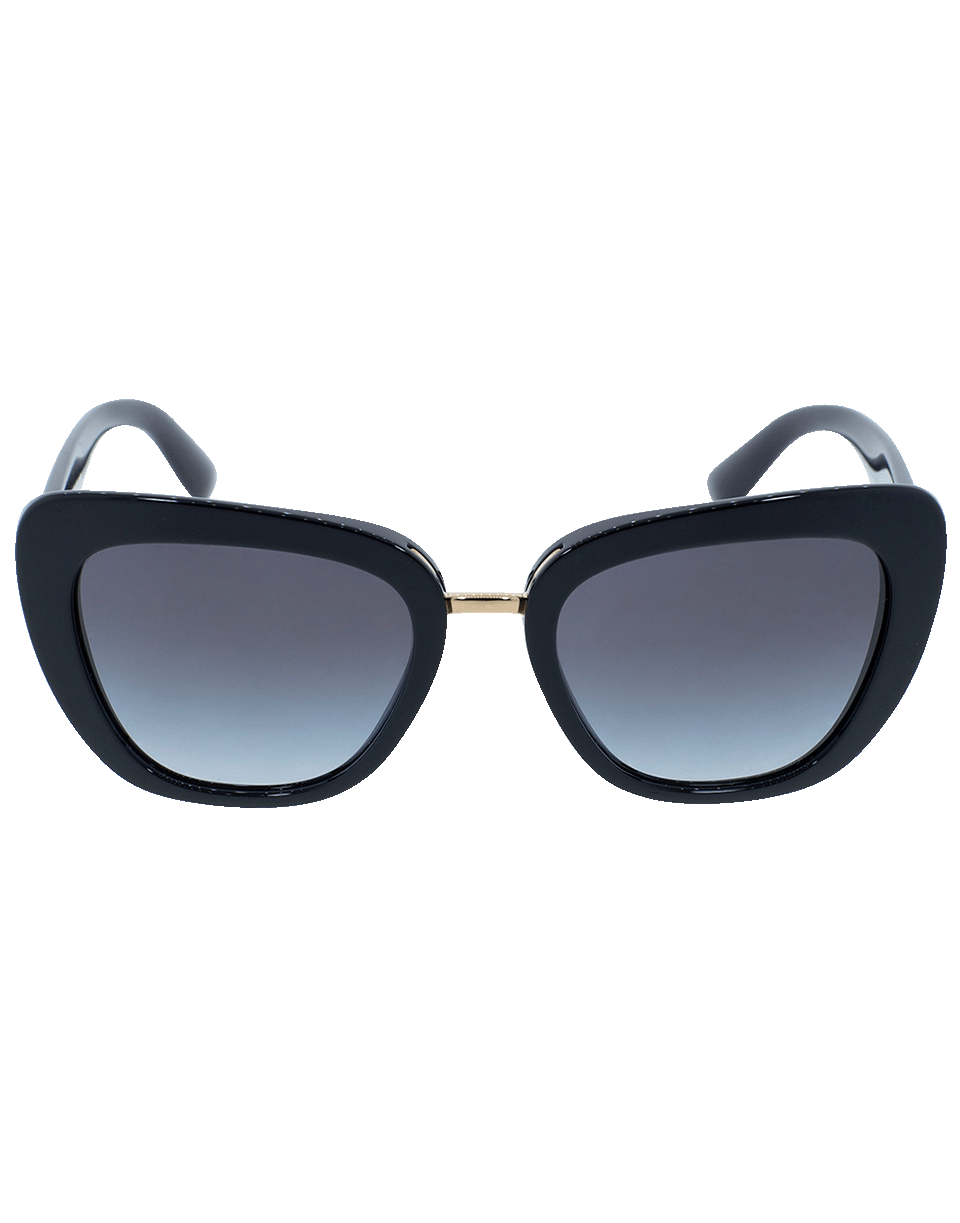 DOLCE & GABBANA-Black Gradient Sunglasses-BLACK