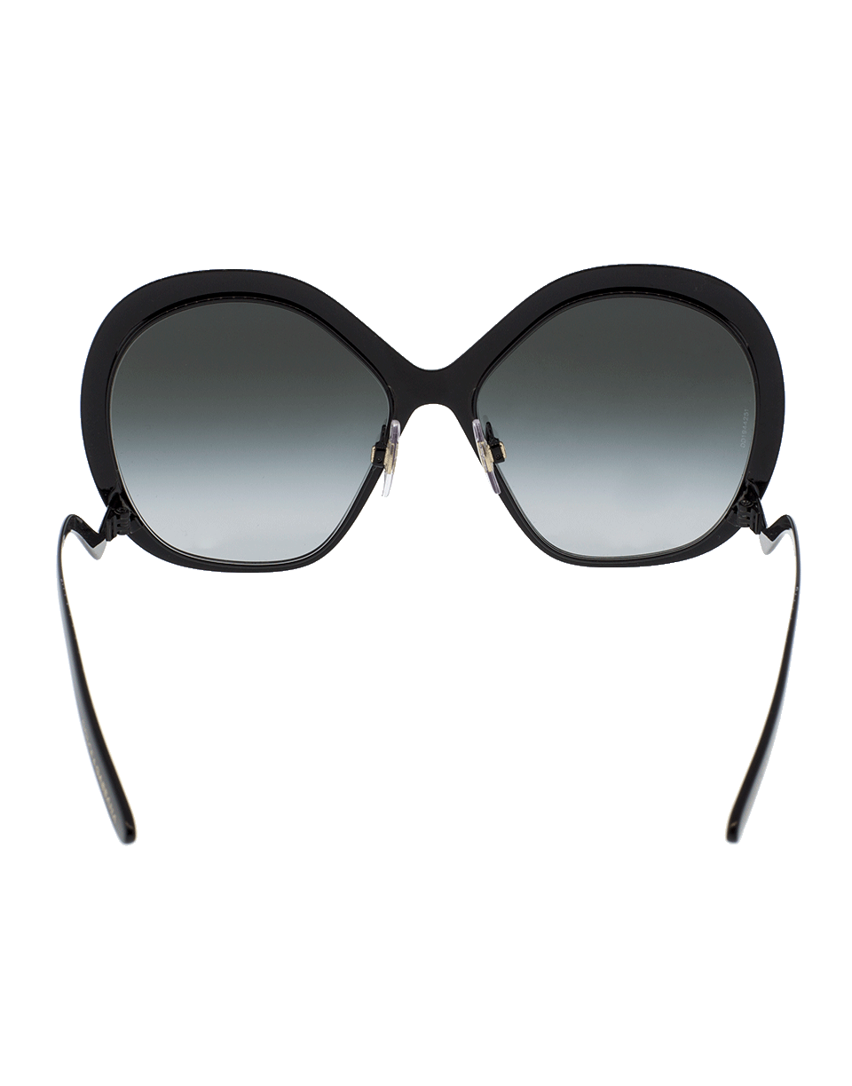 DOLCE & GABBANA-Oversized Frame Sunglasses-BLACK