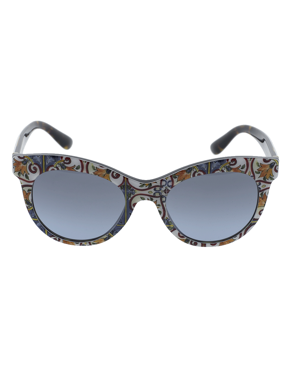 DOLCE & GABBANA-New Mailoica Sunglasses-BLU MULT