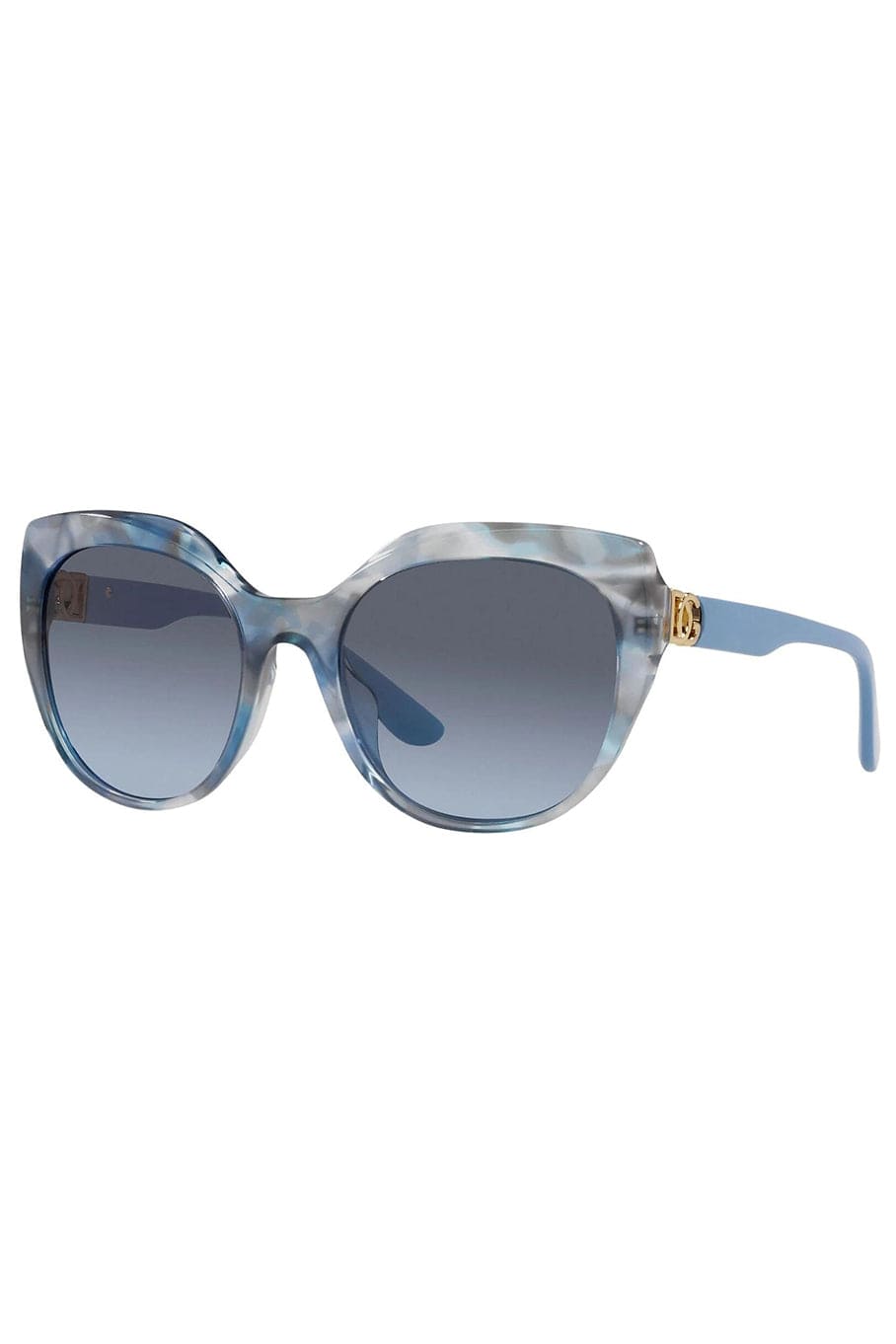 DOLCE & GABBANA-Cat Eye Sunglasses-BLUE/GRY