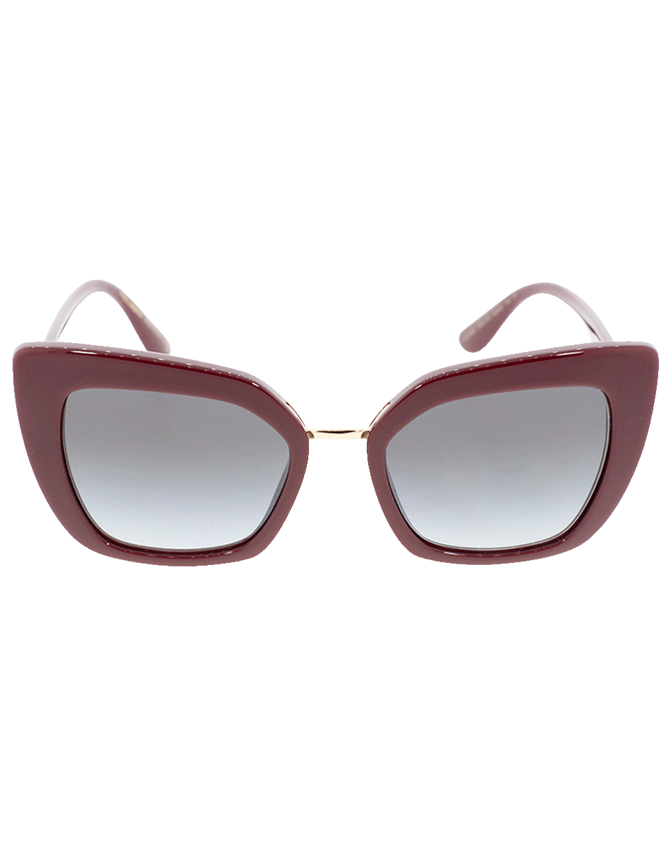 DOLCE & GABBANA-Bordeaux Devotion Sunglasses-BORDEAUX