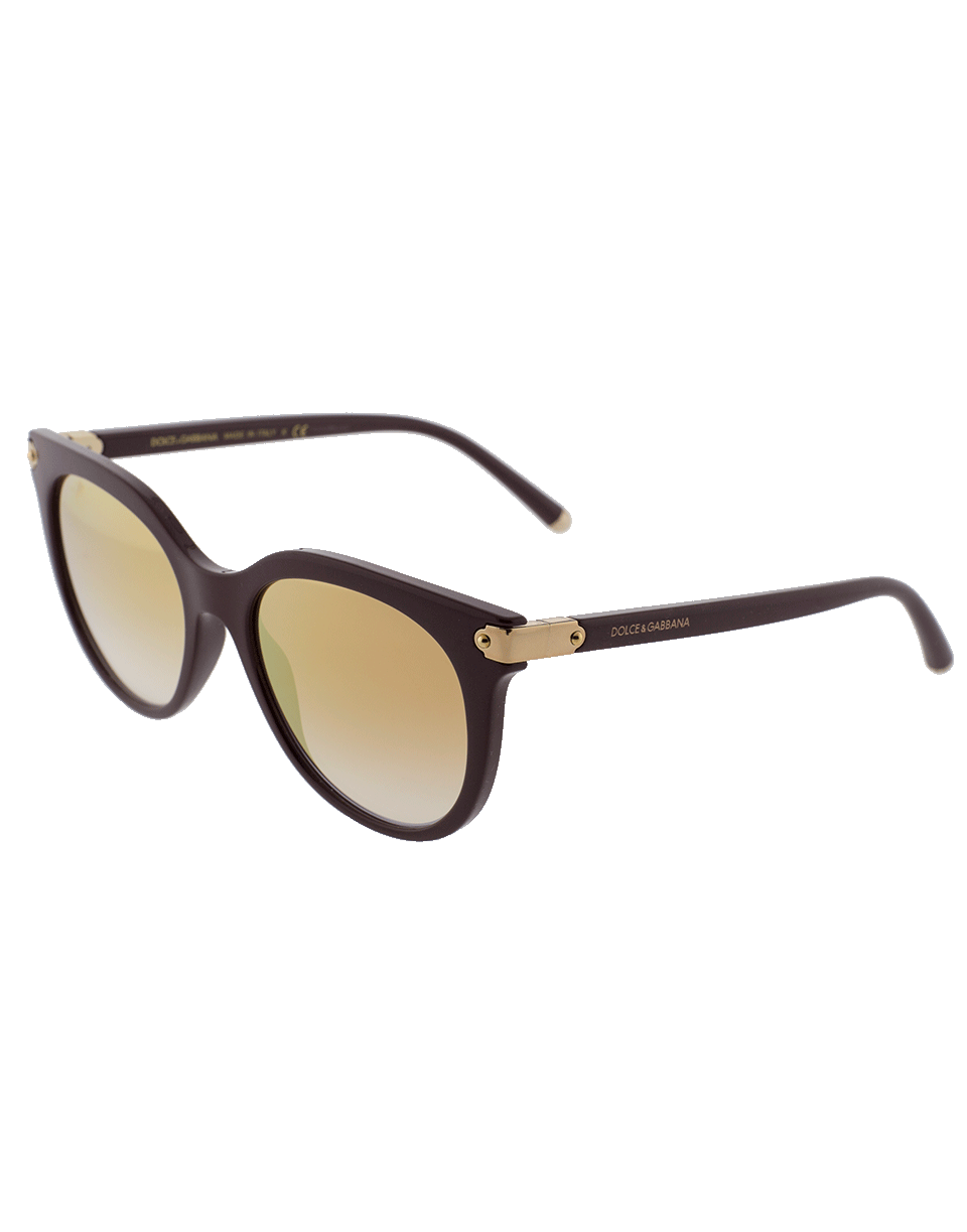 DOLCE & GABBANA-Medium Frame Sunglasses-BORDEAUX