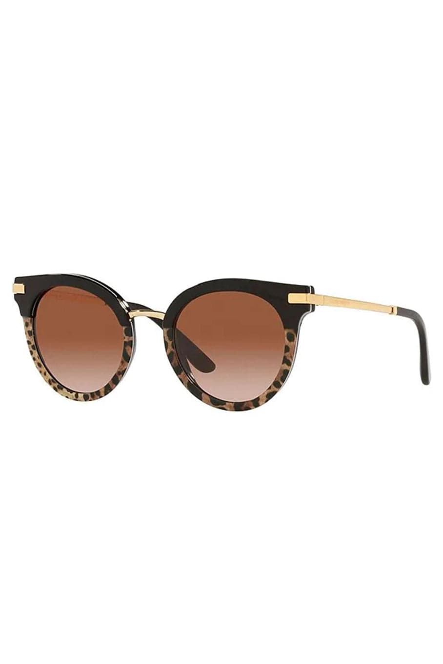 DOLCE & GABBANA-Wayfarer Sunglasses-BRN/GLD