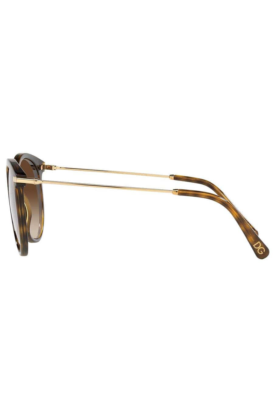 DOLCE & GABBANA-Gradient Brown Havanna Sunglasses-BRNHAVAN
