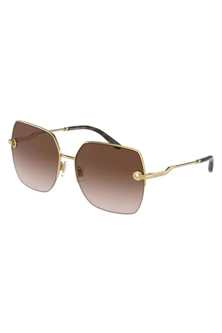 DOLCE & GABBANA-Square Sunglasses-GLDBRWN
