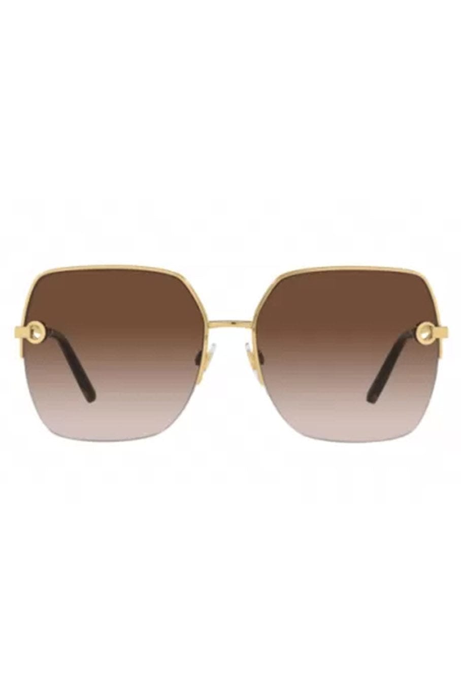 DOLCE & GABBANA-Square Sunglasses-GLDBRWN