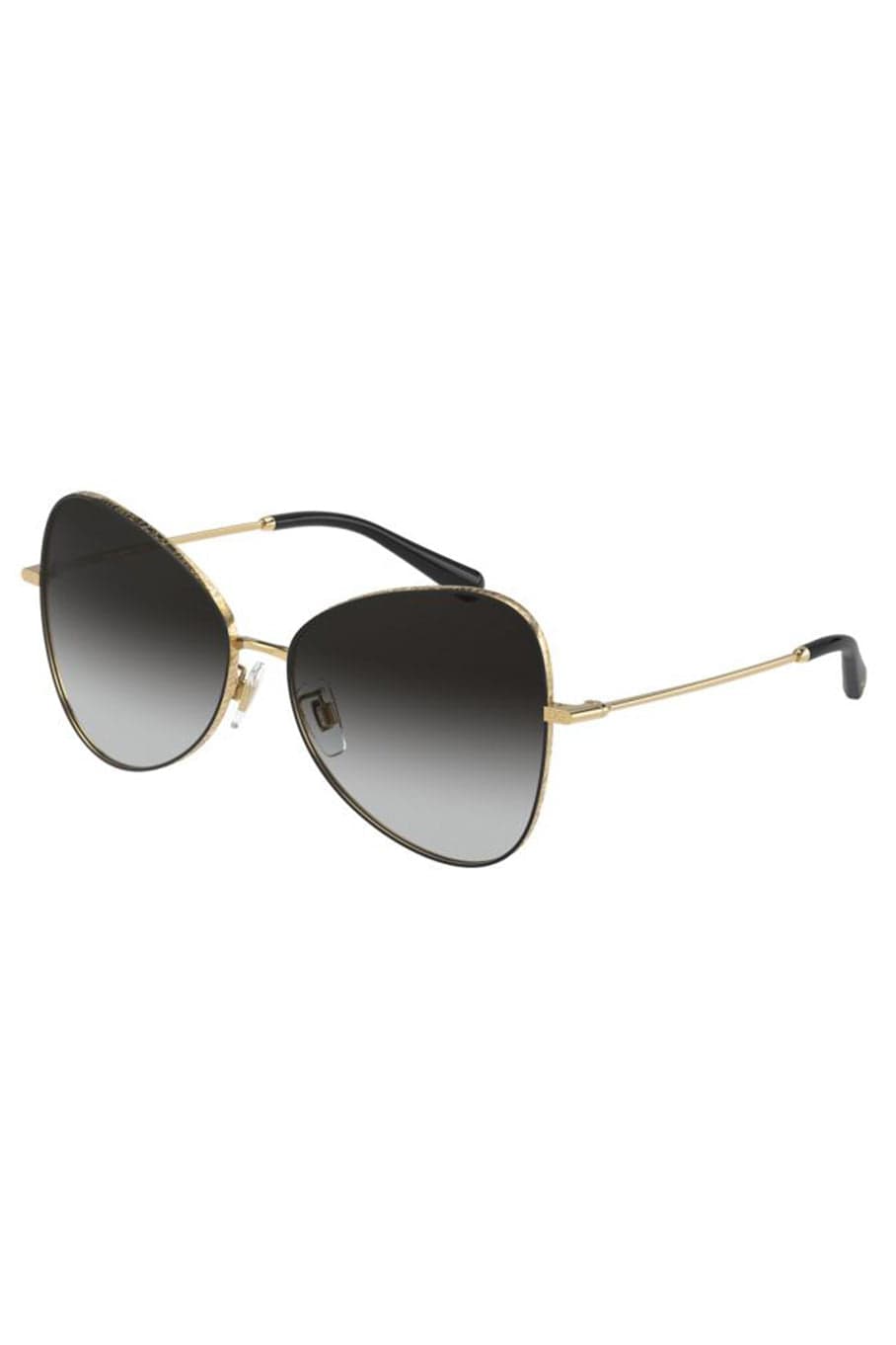 DOLCE & GABBANA-Butterfly Sunglasses-GOLD BLACK GREY
