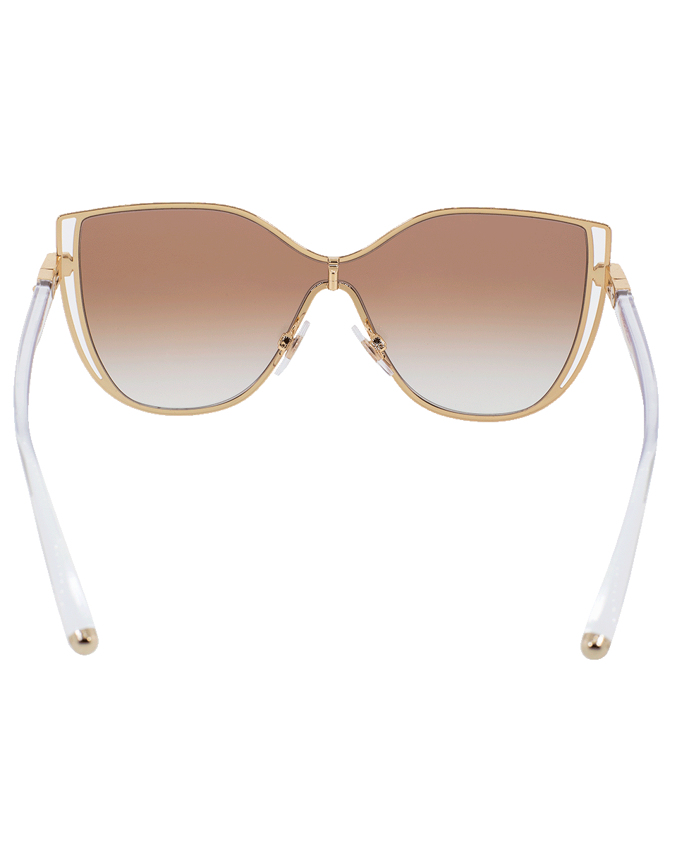 DOLCE & GABBANA-Shield Sunglasses-PNKGLD