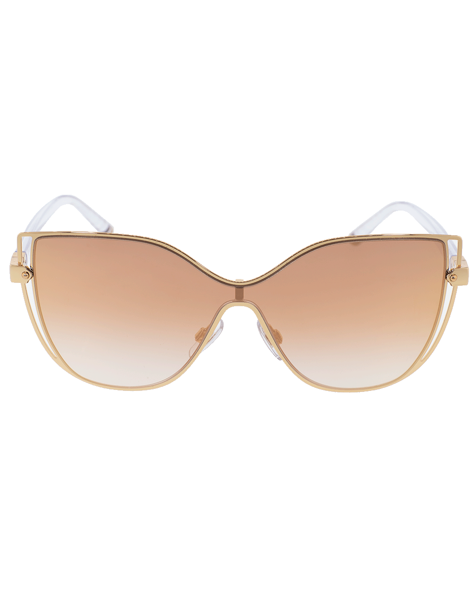 DOLCE & GABBANA-Shield Sunglasses-PNKGLD