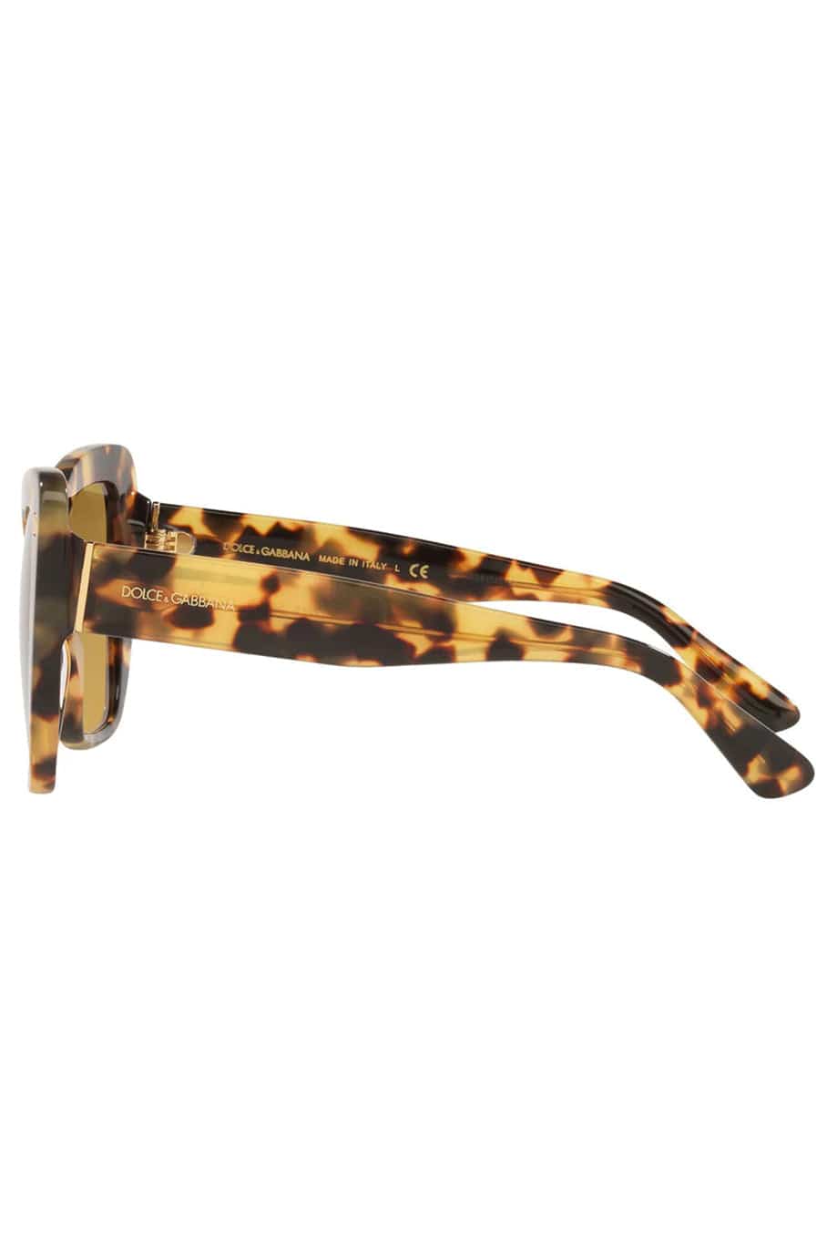 DOLCE & GABBANA-Yellow Havana Sunglasses-YLWHAVAN