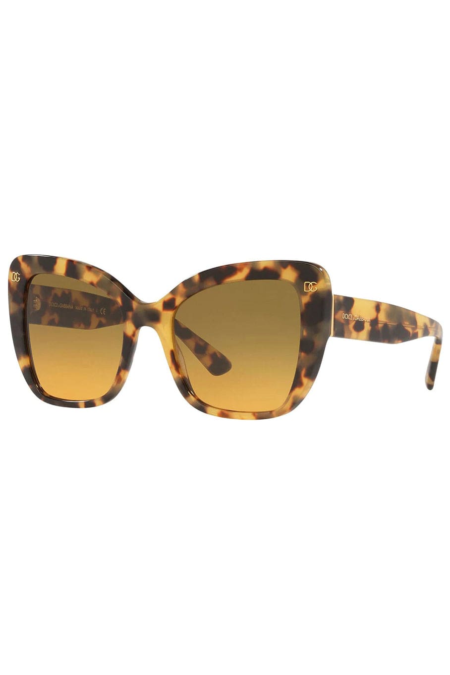 DOLCE & GABBANA-Yellow Havana Sunglasses-YLWHAVAN