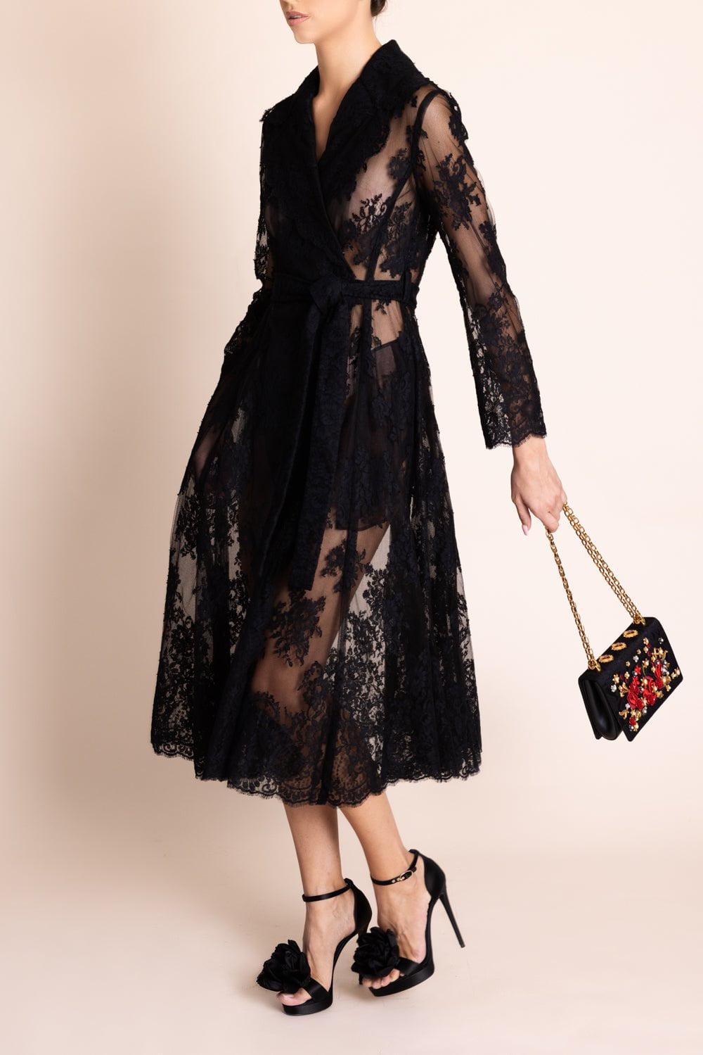 DOLCE & GABBANA-Chantilly Lace Coat-