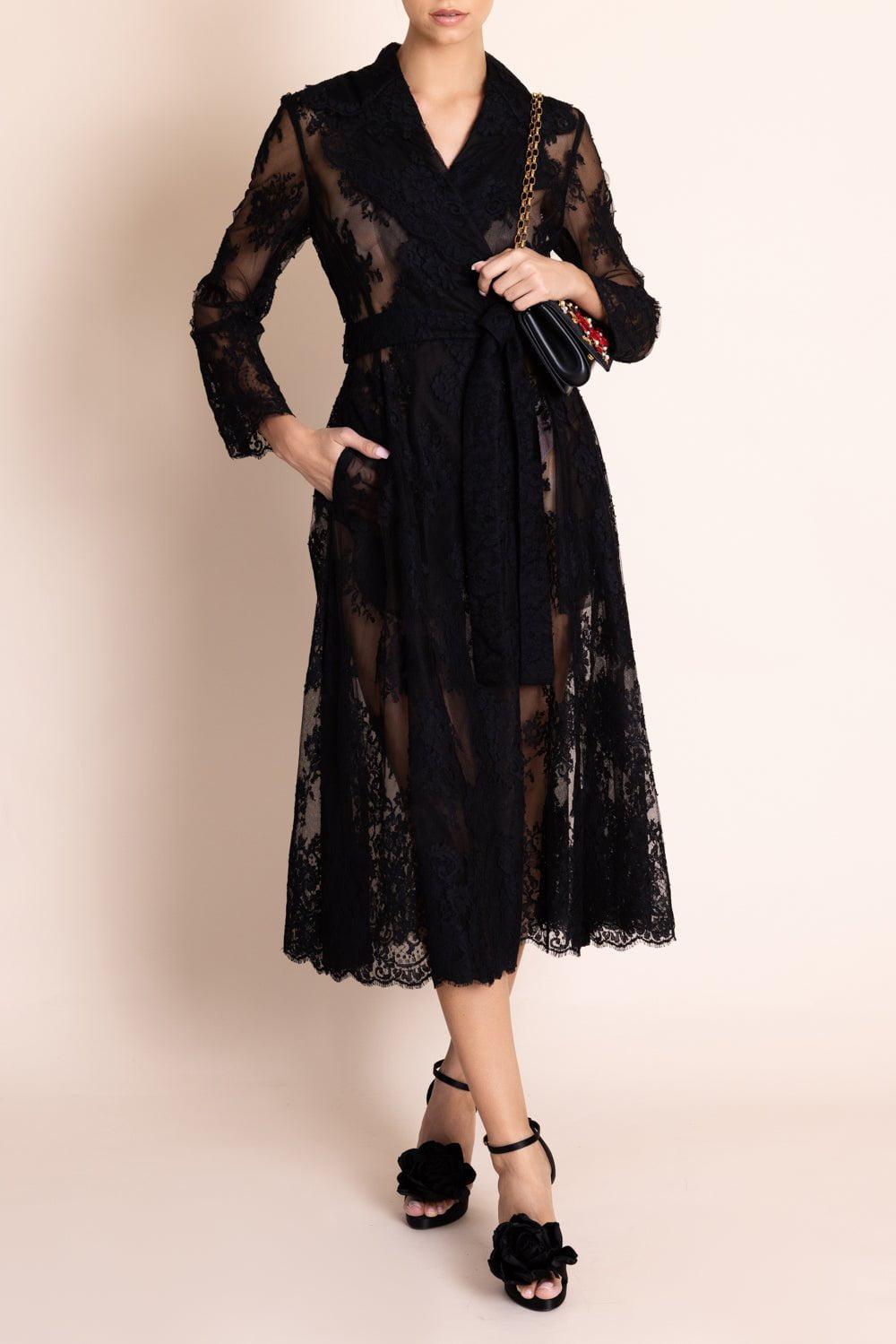 DOLCE & GABBANA-Chantilly Lace Coat-