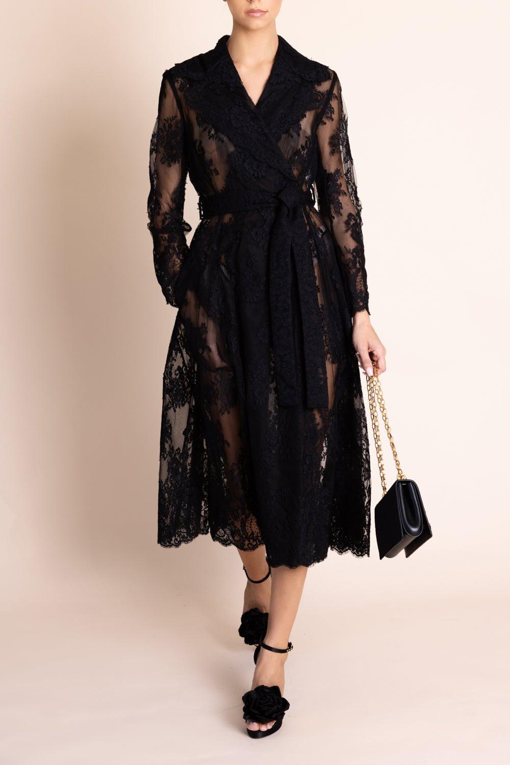 DOLCE & GABBANA-Chantilly Lace Coat-