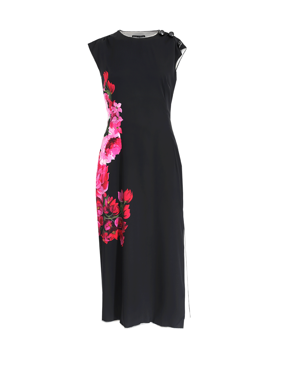 DOLCE & GABBANA-Floral Side Dress-