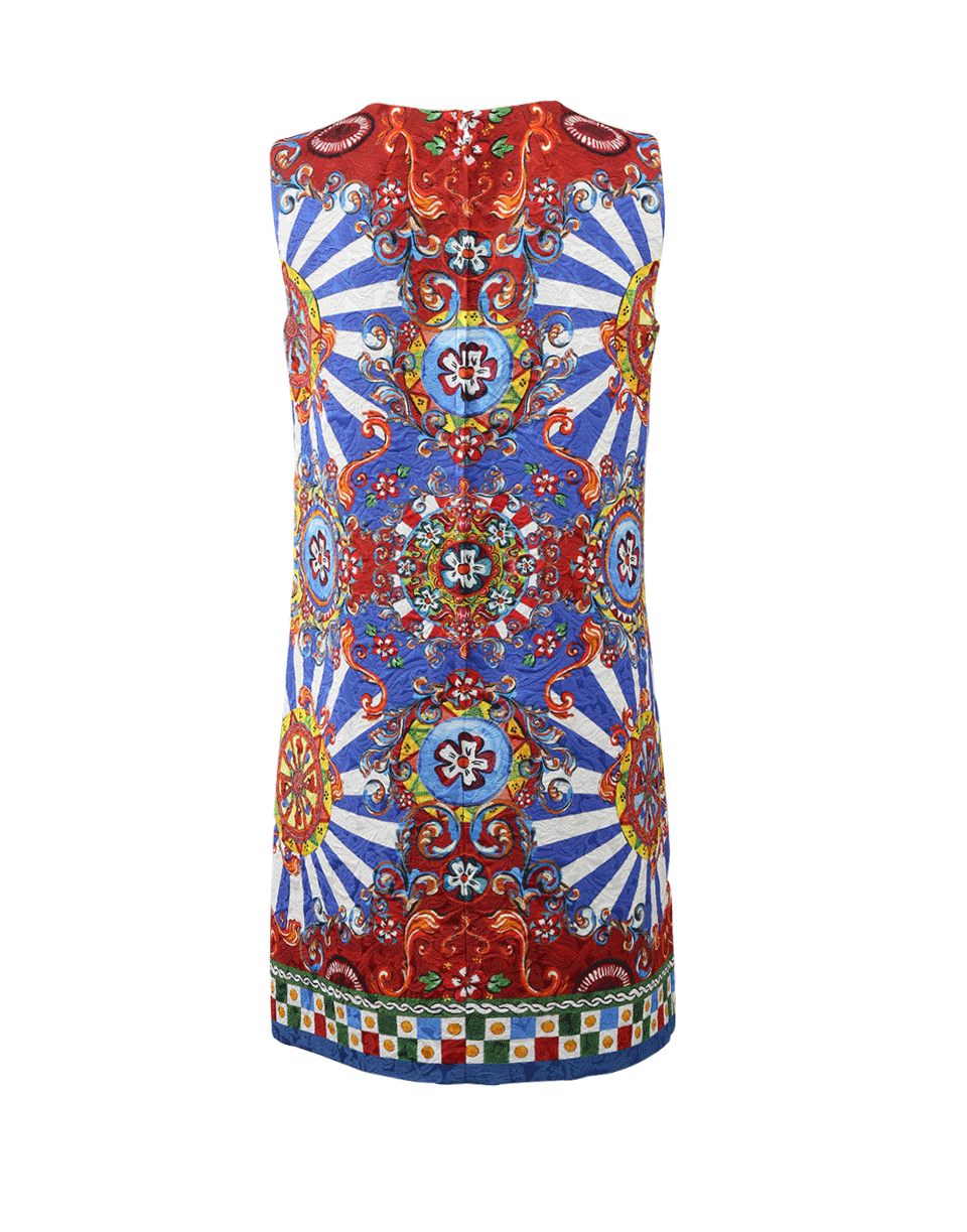 DOLCE & GABBANA-Brocade Caretto Shift Dress-