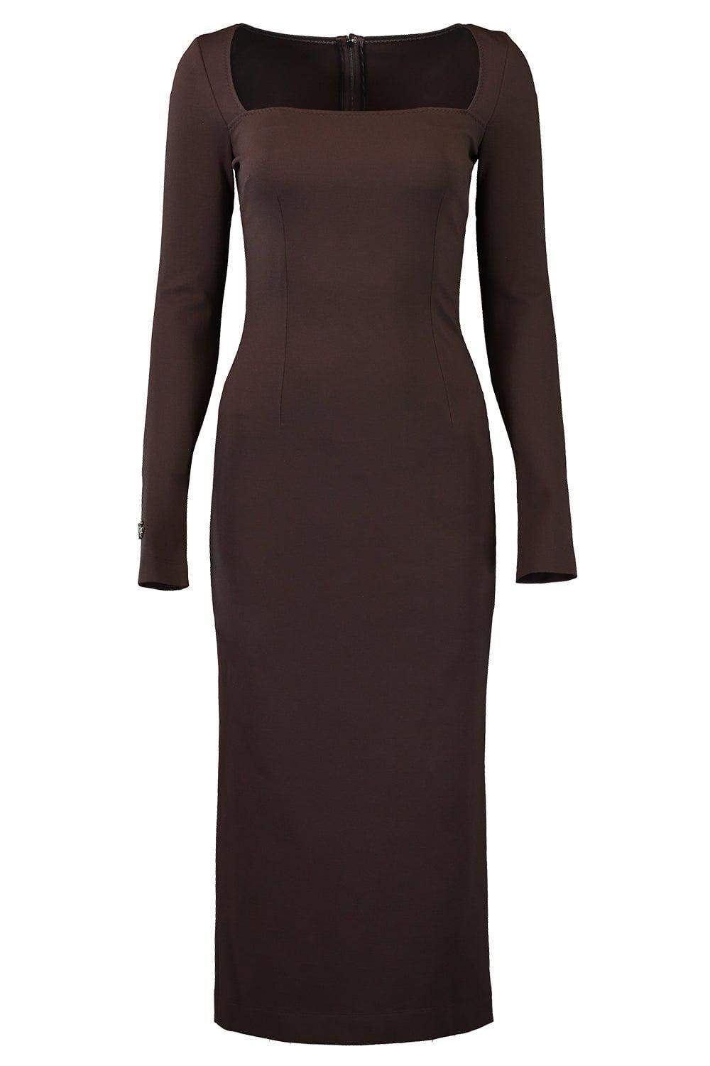 DOLCE & GABBANA-Stretch Midi Dress-