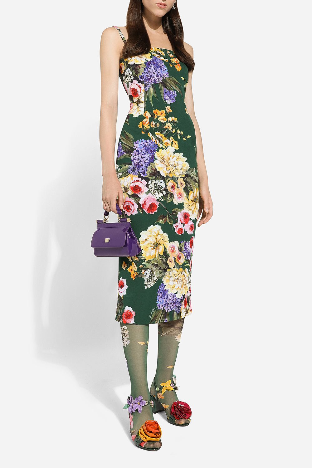 DOLCE & GABBANA-Sleeveless Tubino Midi Dress-