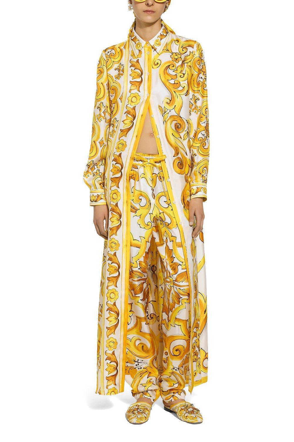 DOLCE & GABBANA-Maiolica Printed Caftan-