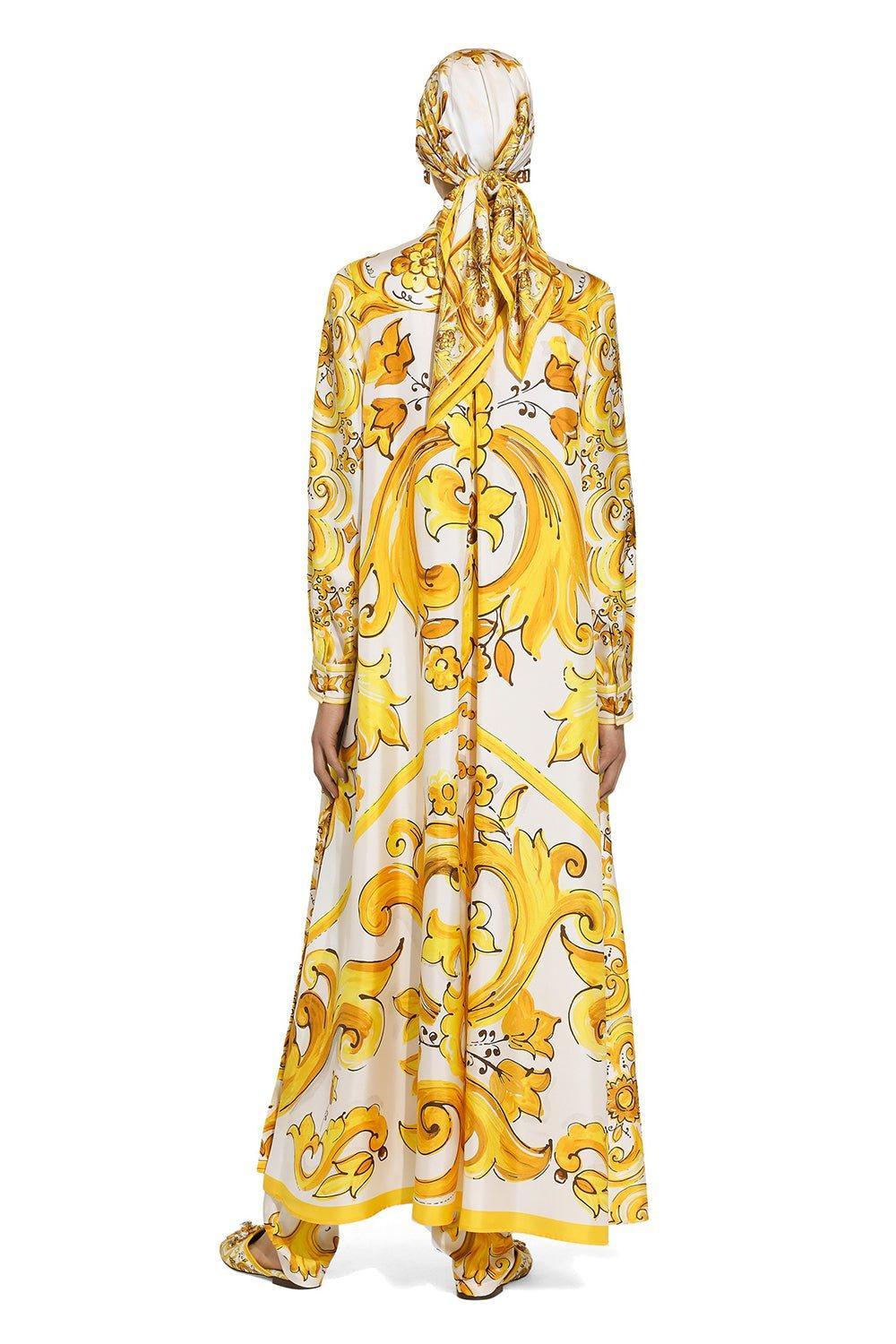 DOLCE & GABBANA-Maiolica Printed Caftan-