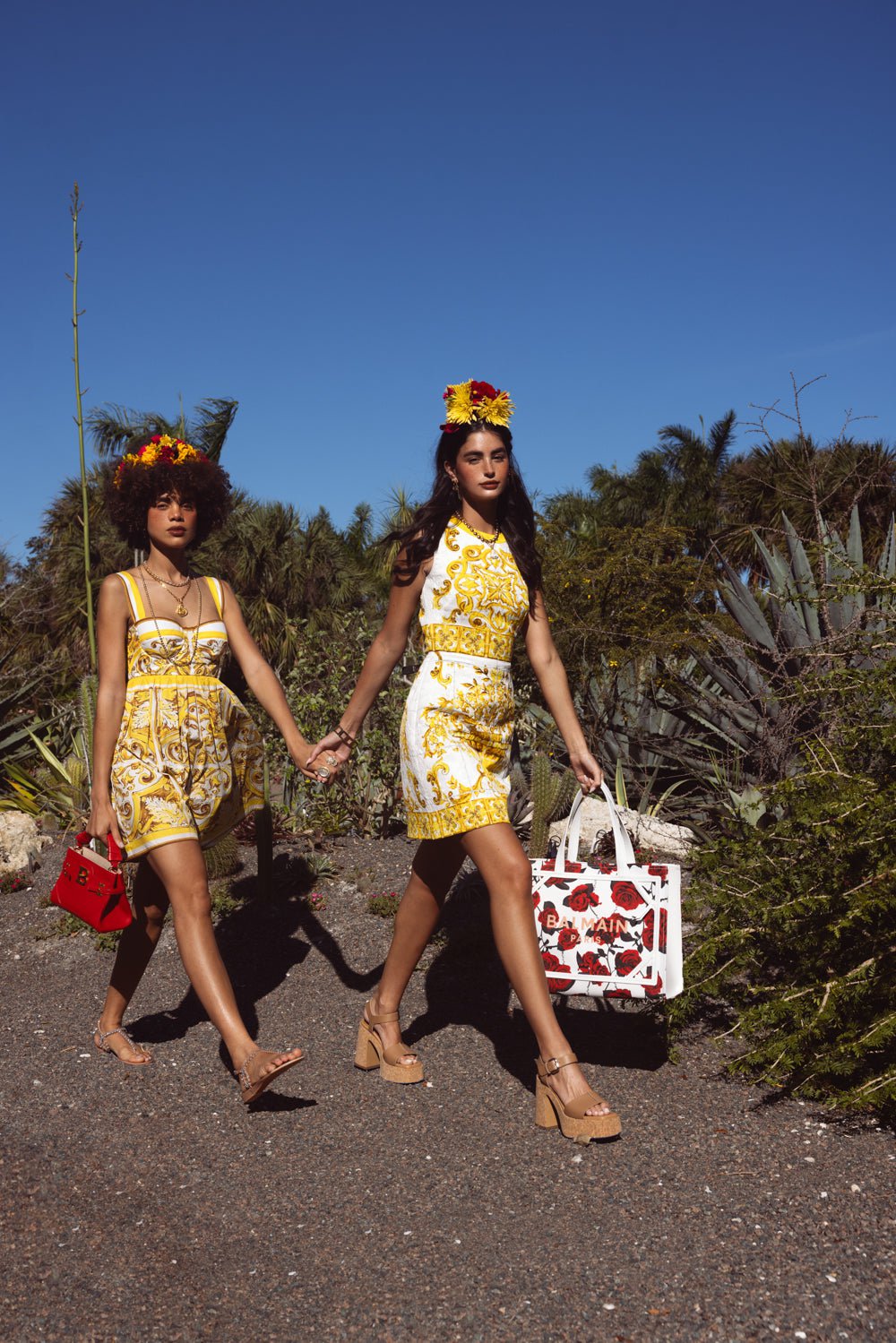 DOLCE & GABBANA-Maiolica Printed Short Dress-